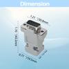 WMYCONGCONG 30 PCS DB9 Solder Connector 9 Pin Male and Female D-Sub Solder Type Connector with Plastic Cover Housing view 4