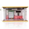 Display Case for 1/18 Diecast Cars,Acrylic Display Case for 1/12 Scale Toy Motorcyle with LED Lighting, Off Road-3 Open Side view 2