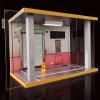 Display Case for 1/18 Diecast Cars,Acrylic Display Case for 1/12 Scale Toy Motorcyle with LED Lighting, Off Road-3 Open Side view 3