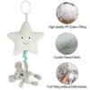 Blublu Park Baby Hanging Musical Toy With Music Box, Lullaby Pull Sensory for Babies Boys and Girls, Clip On Infant Pram Pushchair Cribs Strollers Car Seats, Star view 3