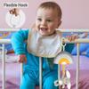 Blublu Park Baby Hanging Rattle Toys, Baby Lullaby Pull Musical, Soft Plush Early Development Stroller Car Toys with Squeaker for Infant (Rabbit) view 4
