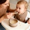 Ginbear Baby Bowls with Suction, Silicone Bibs, Self Feeding Spoons, Led Weaning Supplies, Toddler Eating Set for Ages 6 Months+ (Almond) view 4
