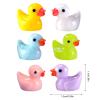 100 PCS Tiny Ducks | Mini Resin Duck Miniature Figures, Landscape Garden Landscape Aquarium Dollhouse Ornament Potted Plants DIY Pendant Craft Decoration for Christmas Birthday Party view 4