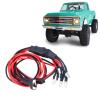 1:24th RC Car Yellow Headlight Taillights White LED Front Bumper Light Set for SCX24 AXI90081 Deadbolt Gladiator JLU CRC C10 Bronco RC Crawler Car Upgrades view 1