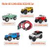 1:24th RC Car Yellow Headlight Taillights White LED Front Bumper Light Set for SCX24 AXI90081 Deadbolt Gladiator JLU CRC C10 Bronco RC Crawler Car Upgrades view 3
