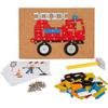 Small Foot 12360 Wooden Vehicles with Cork Board and Hammer for Children from 3 Years, 12360 Toy, Multi-Colour view 1