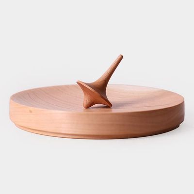 Precision Spinning Top with BasePremium Performance Top Spinner for DesktopWooden Spin Tops for OfficeHandmade Fingertip Spinning Top with Minimal DesignConcentration Boosting Design(1 Set)