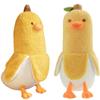 Banana Duck Plush Toy 27.5'',Cute Plushies Banana Stuffed Animal,Duck Plushie Long Banana Duck Plush Pillow,Funny Hugging Pillow Sleeping Cushion Soft Gifts for Boys Girls Birthday Christmas(Yellow) view 1