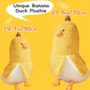 Banana Duck Plush Toy 27.5'',Cute Plushies Banana Stuffed Animal,Duck Plushie Long Banana Duck Plush Pillow,Funny Hugging Pillow Sleeping Cushion Soft Gifts for Boys Girls Birthday Christmas(Yellow) view 2
