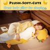 Banana Duck Plush Toy 27.5'',Cute Plushies Banana Stuffed Animal,Duck Plushie Long Banana Duck Plush Pillow,Funny Hugging Pillow Sleeping Cushion Soft Gifts for Boys Girls Birthday Christmas(Yellow) view 3