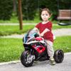Aosom Licensed 6V Kids Ride on Motorcycle, Off-Road Battery Powered Three Wheels Dirtbike with USB, AUX, Music and Headlight for Toddler, Red view 2