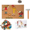 Small Foot Wooden Hammer Game Home and Family with Cork Board and Hammer for Children from 3 Years, 12359 Toys, Multi-Coloured view 2