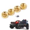 1/24th RC Wheel Weights 46g Brass Hub Hex Adapter Upgrades for AXIAL SCX24 Deadbolt C10 JLU CRC Gladiator Bronco view 1