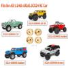 1/24th RC Wheel Weights 46g Brass Hub Hex Adapter Upgrades for AXIAL SCX24 Deadbolt C10 JLU CRC Gladiator Bronco view 3