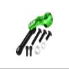 Aluminum 7075-T6 Tie Rod + 25T Servo Horn (Silver Inlay Version) For Traxxas 1/8 4WD Sledge Monster Truck 95076-4 - 9Pc Set Green view 1