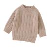 Autumn Winter Warm Outfits Newborn Infant Baby Girl Boy Cute Long Sleeve Solid Girls Fall Clothing (Khaki, 9-12 Months) view 1