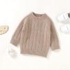 Autumn Winter Warm Outfits Newborn Infant Baby Girl Boy Cute Long Sleeve Solid Girls Fall Clothing (Khaki, 9-12 Months) view 2