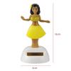 Solar Powered Dancing Hawaiian Girl, Decoration Gift, Swinging Dancer Toy, No Battery Required, Desk and Dashboard Decor Kids Toys(Green) view 2