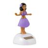 Solar Powered Dancing Hawaiian Girl, Decoration Gift, Swinging Dancer Toy, No Battery Required, Desk and Dashboard Decor Kids Toys(Green) view 4