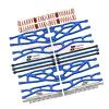 Full Set Aluminum Suspension Arms + Steering Rods + Dog Bones Combo Pack For 1/5 Traxxas X Maxx 8S With WideMAXX #7895 Kit - 110Pc Set Blue view 1