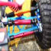 Steel+Aluminum Widen Front CVD Drive Shaft with Knuckle Arm For 1:10 Traxxas Slash 4X4 / Slash 4X4 LCG/Rustler 4X4 VXL - 12Pc Set Green view 2