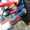 Steel+Aluminum Widen Front CVD Drive Shaft with Knuckle Arm For 1:10 Traxxas Slash 4X4 / Slash 4X4 LCG/Rustler 4X4 VXL - 12Pc Set Green view 3