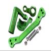 Aluminum 7075-T6 Steering Assembly + Steering Plate For Traxxas 1/8 4WD Sledge Monster Truck 95076-4 - 8Pc Set Green view 1