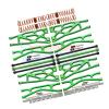 Full Set Aluminum Suspension Arms + Steering Rods + Dog Bones Combo Pack For 1/5 Traxxas X Maxx 8S With WideMAXX #7895 Kit - 110Pc Set Green view 1