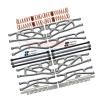 Full Set Aluminum Suspension Arms + Steering Rods + Dog Bones Combo Pack For 1/5 Traxxas X Maxx 8S With WideMAXX #7895 Kit - 110Pc Set Gray Silver view 1