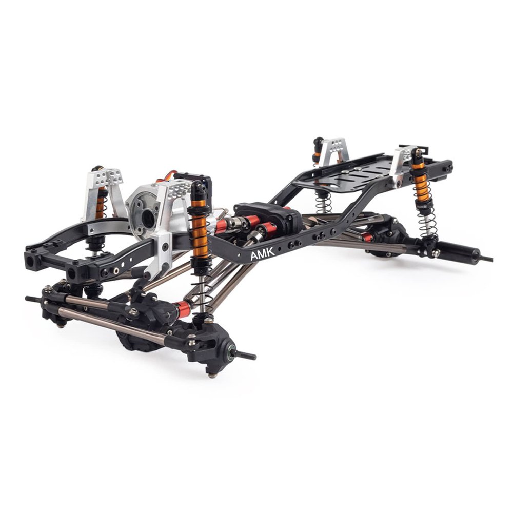 Chassis Frame Set Wheelbase 313mm with 2 Speed Transmission Reversed Front Axle for 1/10 RC Crawler Axial SCX10 II 90046 EX86100