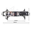 Chassis Frame Set Wheelbase 313mm with 2 Speed Transmission Reversed Front Axle for 1/10 RC Crawler Axial SCX10 II 90046 EX86100 view 2