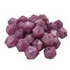 Pearl Purple Color Silicone Polyhedron Beads 14mm Silicone Geometry Icosahedron Beads for Mom Jewelry Necklace Making view 1