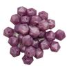 Pearl Purple Color Silicone Polyhedron Beads 14mm Silicone Geometry Icosahedron Beads for Mom Jewelry Necklace Making view 2