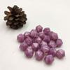Pearl Purple Color Silicone Polyhedron Beads 14mm Silicone Geometry Icosahedron Beads for Mom Jewelry Necklace Making view 4