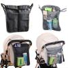 4pcs Pack Umbrella Stroller Organizer,Pack Diapers, Wipes,and Other Necessities,Folds up with The Stroller.(Black+Grey+Blue+Red) view 3
