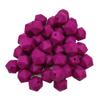 Magenta Color Silicone Polyhedron Beads 14mm Silicone Geometry Icosahedron Beads for Mom Jewelry Necklace Making view 2
