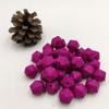 Magenta Color Silicone Polyhedron Beads 14mm Silicone Geometry Icosahedron Beads for Mom Jewelry Necklace Making view 3