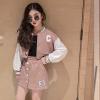 Children Kids Toddler Girls Long Sleeve Patchwork Baseball Coat Jacket Outer Patchwork Skirt Baby (Khaki, 9-12 Years) view 4