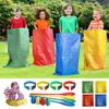 Abnaok 20PCS Outdoor Games Potato Sack Race Bag, 3-Legged Race Bands, with Egg and Spoon Race Lawn Games for Outside Backyard Field Day Birthday Party Games for Kids and Adults. view 1