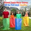 Abnaok 20PCS Outdoor Games Potato Sack Race Bag, 3-Legged Race Bands, with Egg and Spoon Race Lawn Games for Outside Backyard Field Day Birthday Party Games for Kids and Adults. view 2