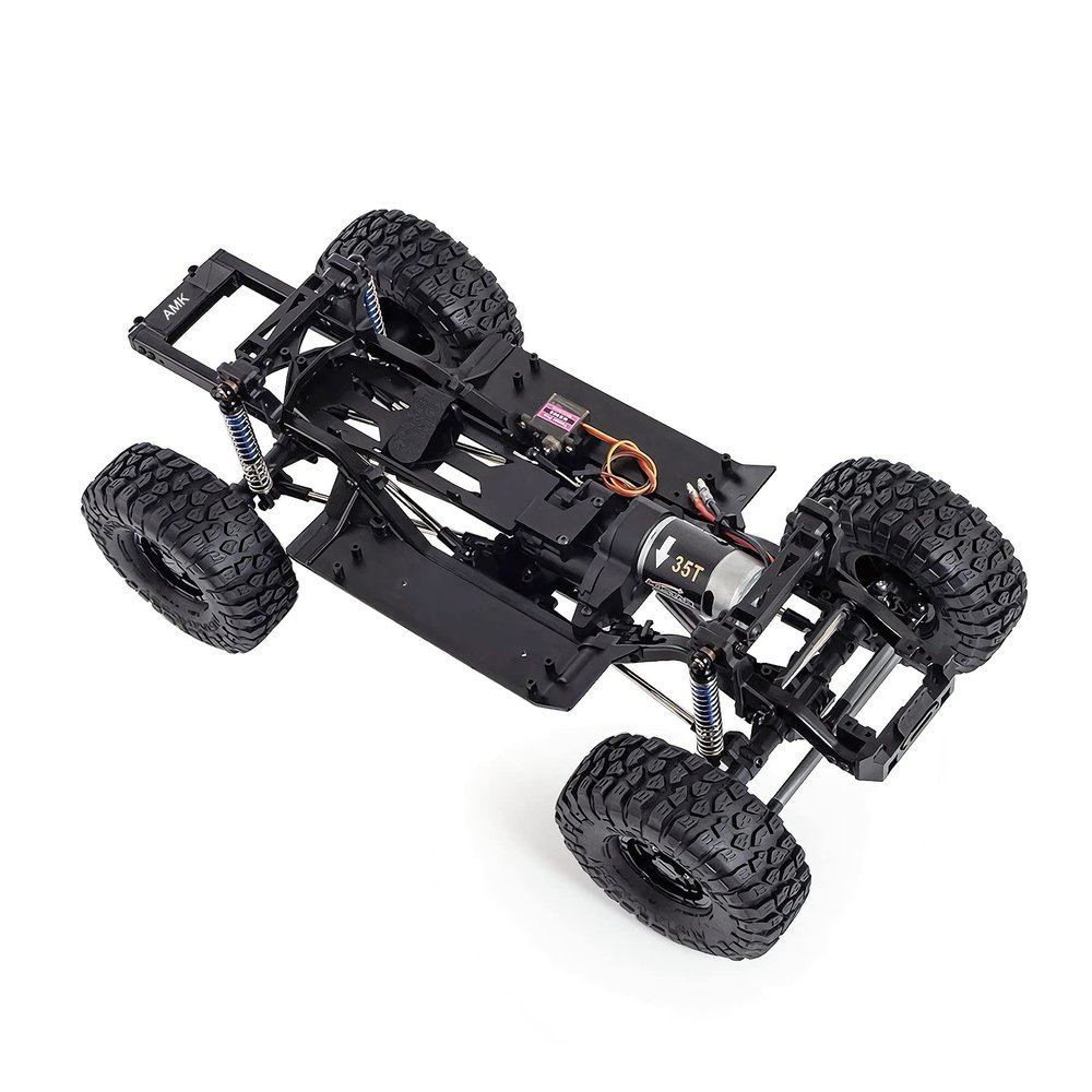 313mm Wheelbase RC Crawler Chassis Frame Builders Kit with 2-Speed Transmission 35T 550 Motor for TRX4 D90 DIY Upgrade (Chassis Have Axle Have Wheels)