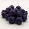 Twilight Purple Color Silicone Polyhedron Beads 14mm Silicone Geometry Icosahedron Beads for Mom Jewelry Necklace Making view 3