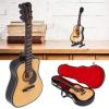 Joyzan Wooden Miniature Double Bass with Stand, Guitar Toy Mini Musical Instrument Collectible Dollhouse Model Home Electric Decoration Replica Furniture Tiny Classic Doll Case Craft Home Decor view 2