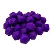 Classic Purple Color Silicone Polyhedron Beads 14mm Silicone Geometry Icosahedron Beads for Mom Jewelry Necklace Making view 2