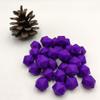 Classic Purple Color Silicone Polyhedron Beads 14mm Silicone Geometry Icosahedron Beads for Mom Jewelry Necklace Making view 3