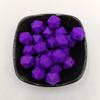 Classic Purple Color Silicone Polyhedron Beads 14mm Silicone Geometry Icosahedron Beads for Mom Jewelry Necklace Making view 4