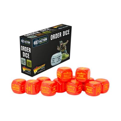 Red Order Dice for Bolt Action by Warlord Games