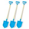 CHEERBANK Kids Beach Shovels for Digging Sand, Beach Toys Gifts for Kids 3-10, 31" Long Plastic Shovel Spade & D-Handle, Adjustable Length, 3PACK view 1