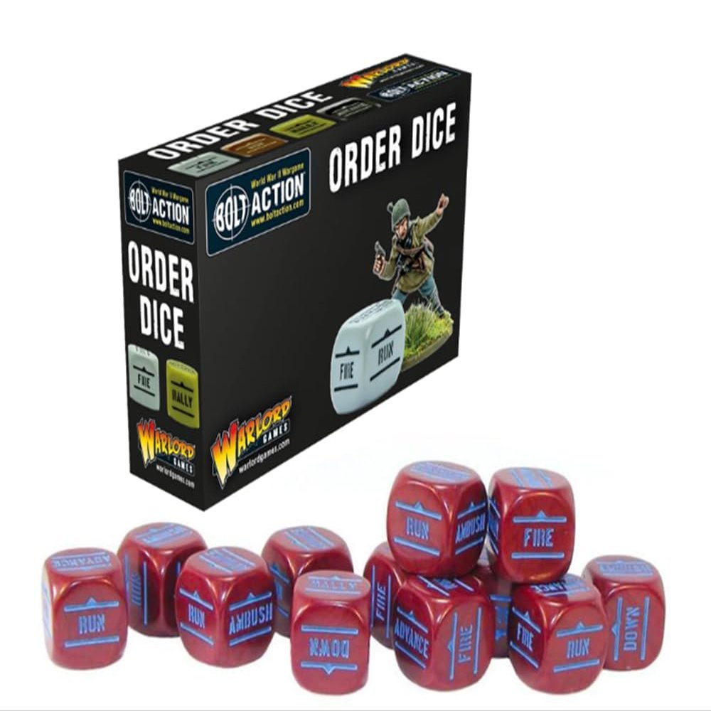 Warlord Games Maroon Order Dice for Bolt Action