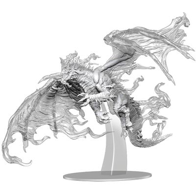 Dungeons & Dragons D&D Nolzur's Marvelous Miniatures: Adult Blue Shadow Dragon - Unpainted RPG Figure, Display Or Use with Your Tabletop Roleplaying Games
